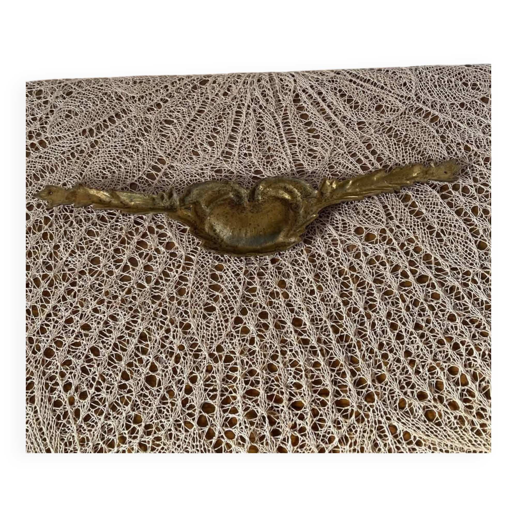 Ancient bronze pediment