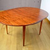 Vintage 1960s Rio Rosewood Scandinavian Design Dining Table