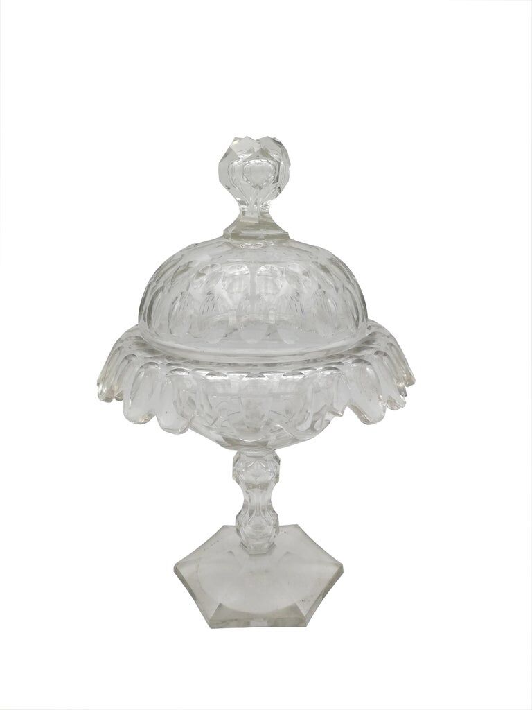 Pair of candy boxes, Cristal Val de Saint Lambert