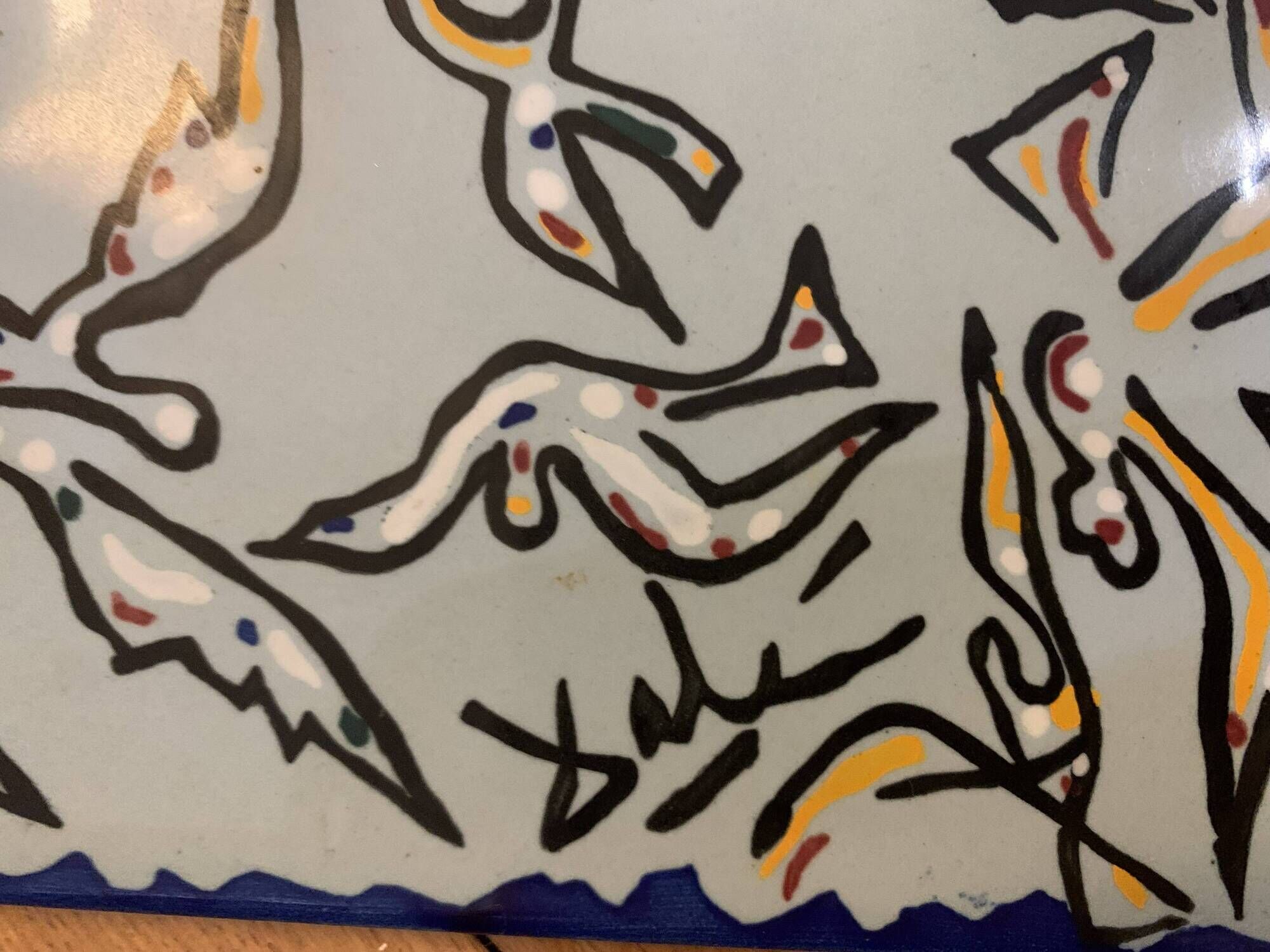 Vintage Ceramic Tile Salvador Dali "The Doves" – Edition 1954