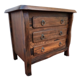 Brutalist elm chest of drawers