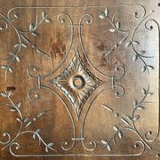 Pair of antique decorative panels in carved wood, late 19th century.
