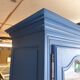 Blue bookcase