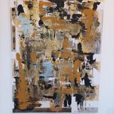 Abstract painting by decorator Erik Huet Alvarez