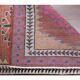 Vintage Turkish Oushak Handmade Wool Cotton Red Runner 87x369