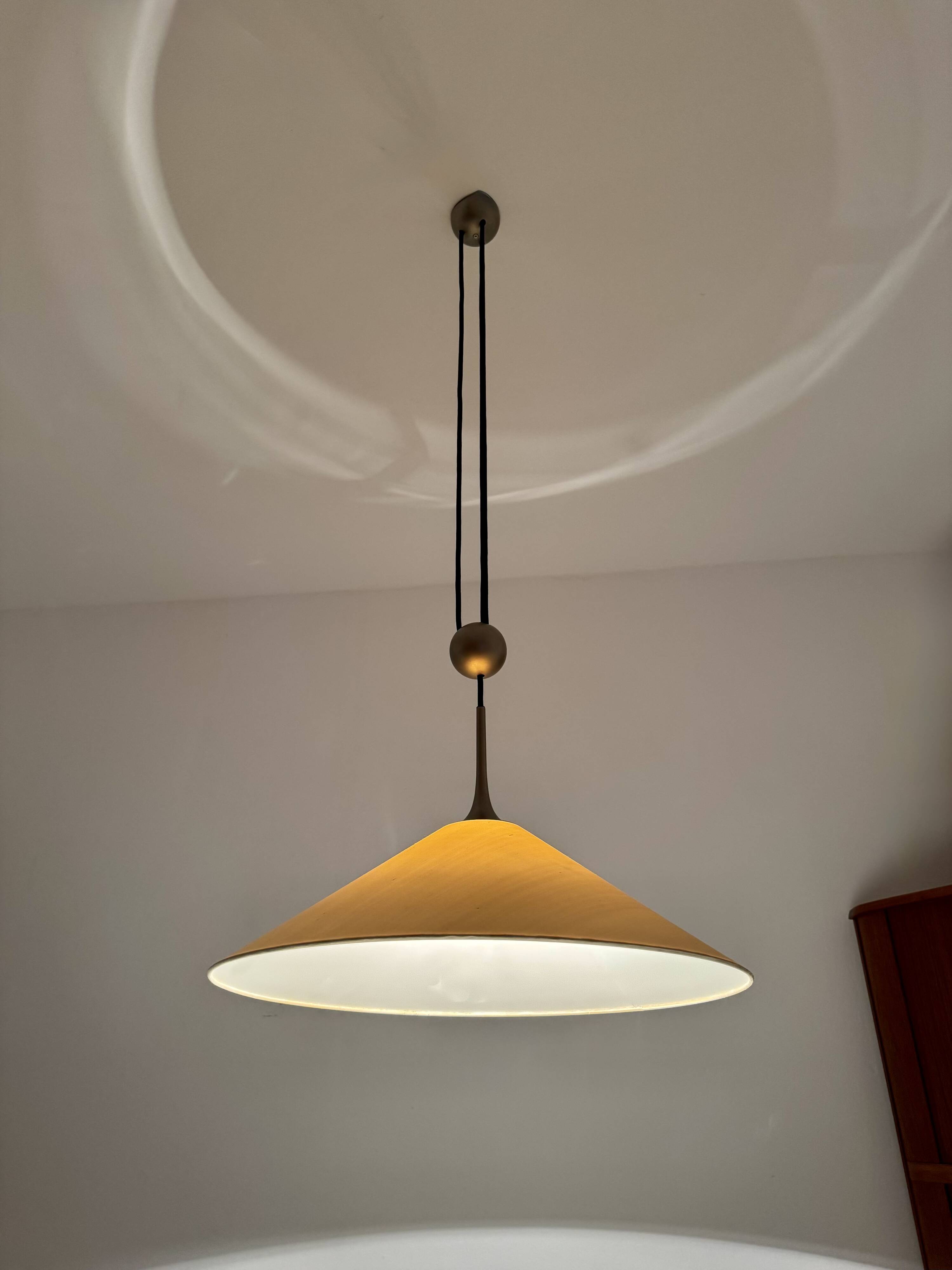 Large Adjustable Pendant Lamp with Counterweight by Florian Schulz