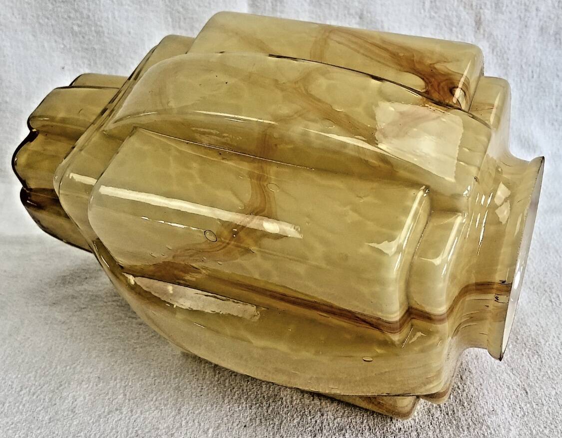 Antique Art Deco skyscraper ceiling chandelier