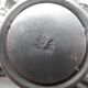 Art Nouveau flower candle holder 1900 - Pink pewter international design signed