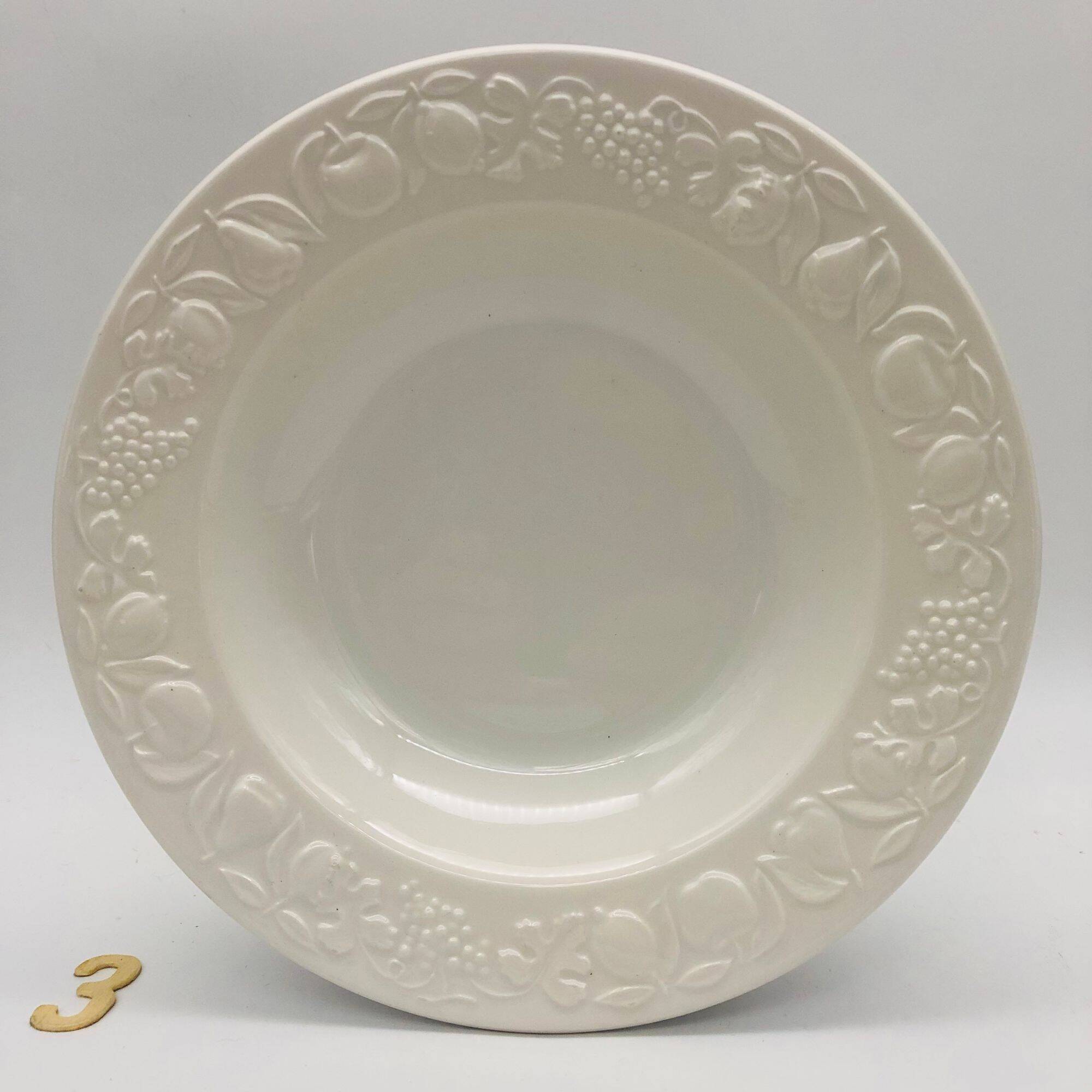 6 deep plates. Franco Giorgi by Quadrifoglio. Italy.