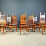 Chaises de salle à manger postmodernes « Calcar » de Benoit Lange, années 1990