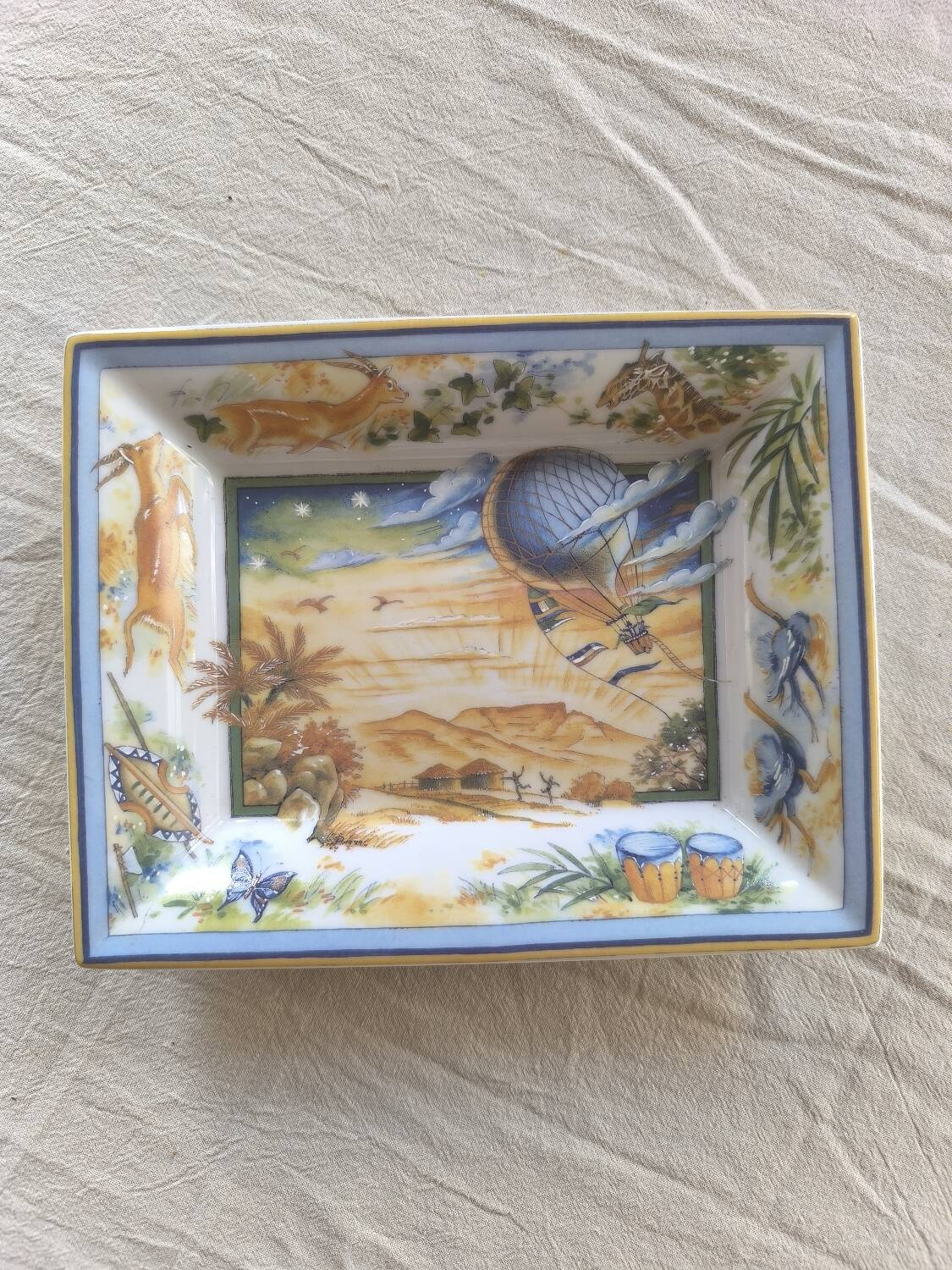 Jules Verne porcelain trinket tray