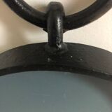 Large Brutalist Wrought Iron Mirror