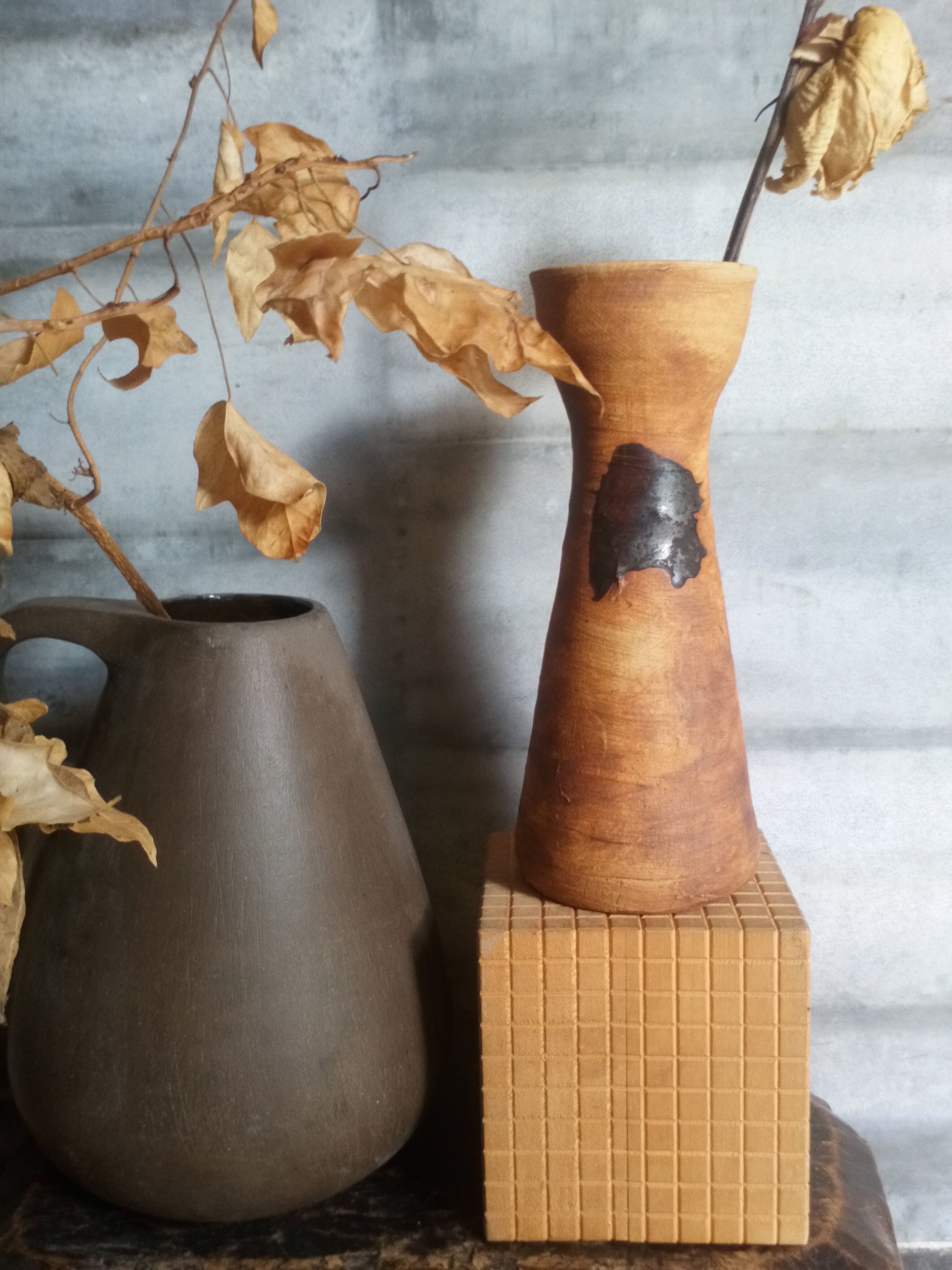 Vase en grès Poterie du Colombier