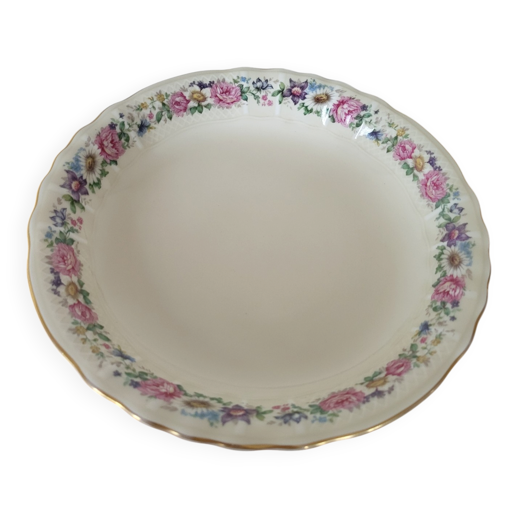 Limoges Bernardaud Coupe à fruit Compotier en porcelaine