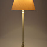 Lampadaire Art Déco en bois peint blanc et doré, 1925