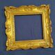 Montparnasse frame gilded carved wood foliage 22 cm x 21 cm