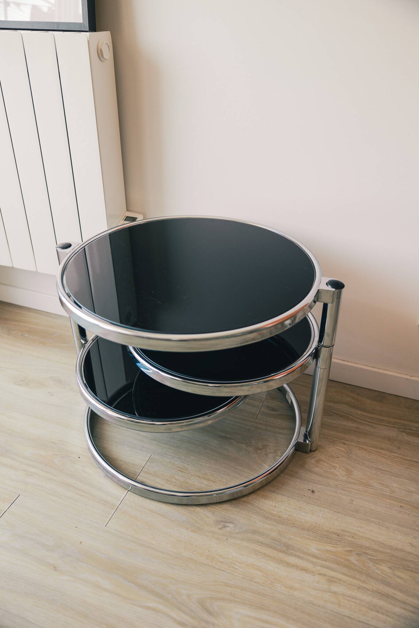 1970s three-tier coffee table