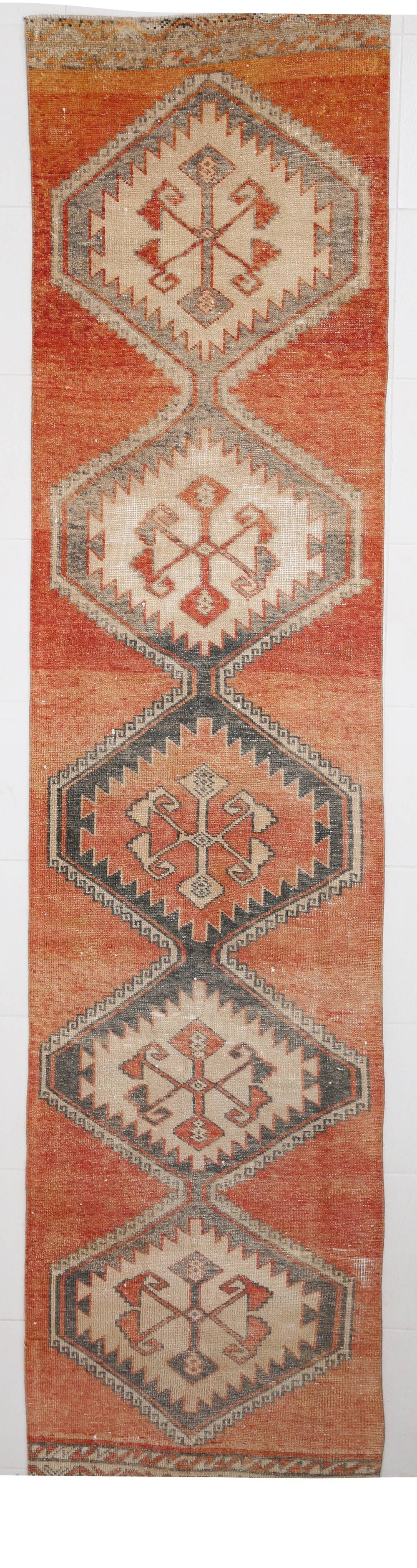 3x12 Vintage Runner Rug, 84x370Cm SK 23800