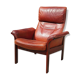 Scandinavian leather rest chair, Mobler Get, vintage