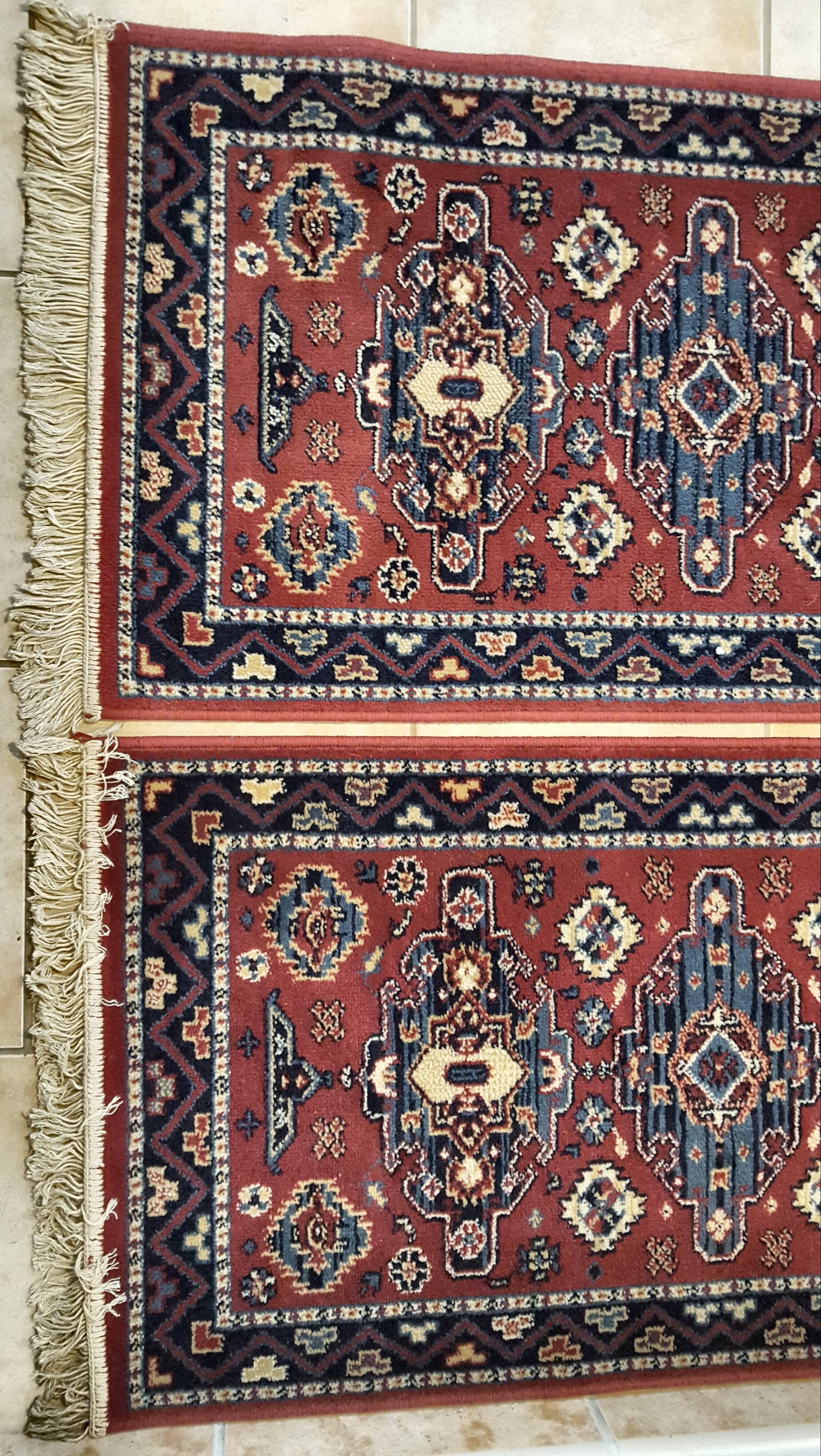 Pair of vintage Kaukas 113 x 60cm carpet