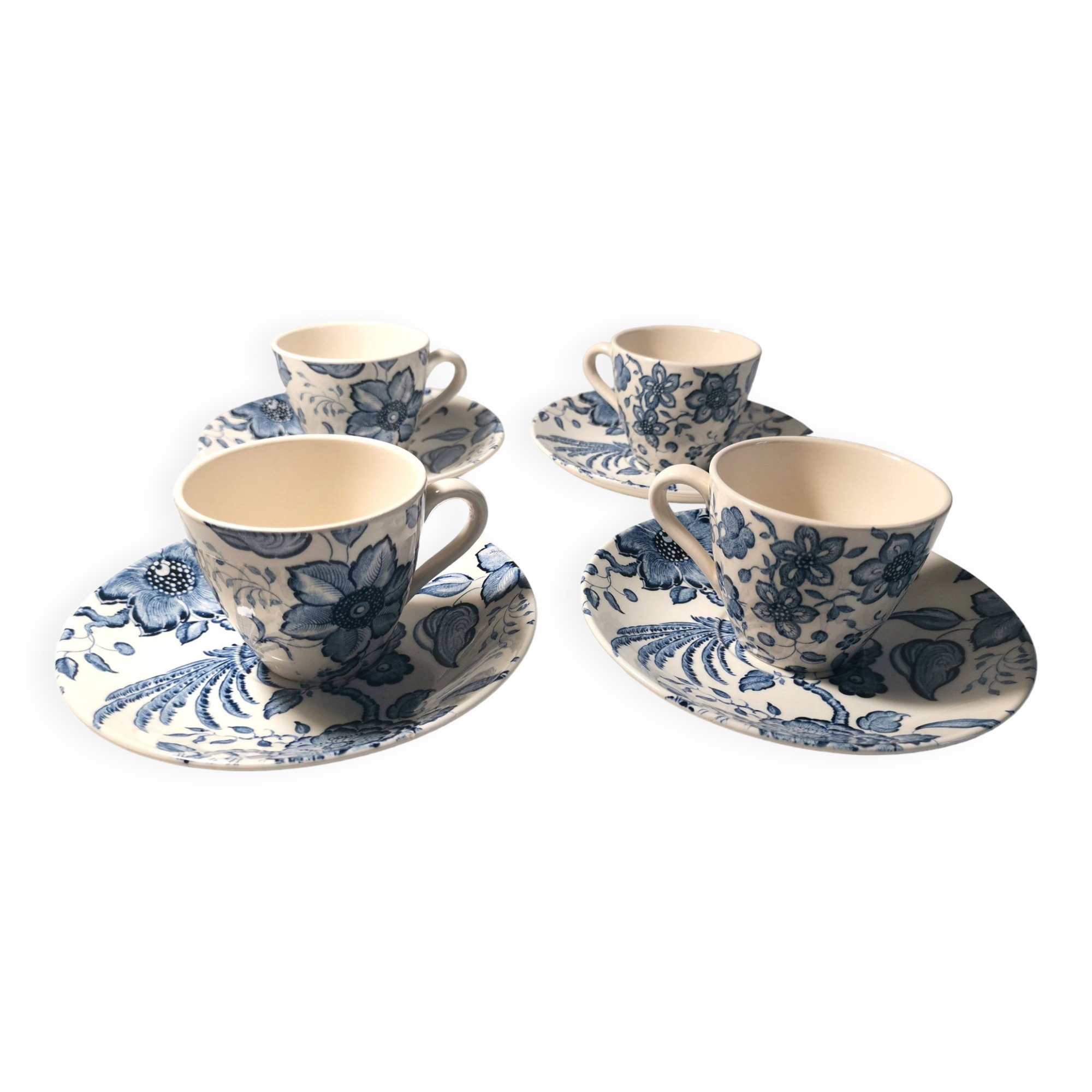 Set of 4 cups and 4 saucers Villeroy and Boch, the Paradiso