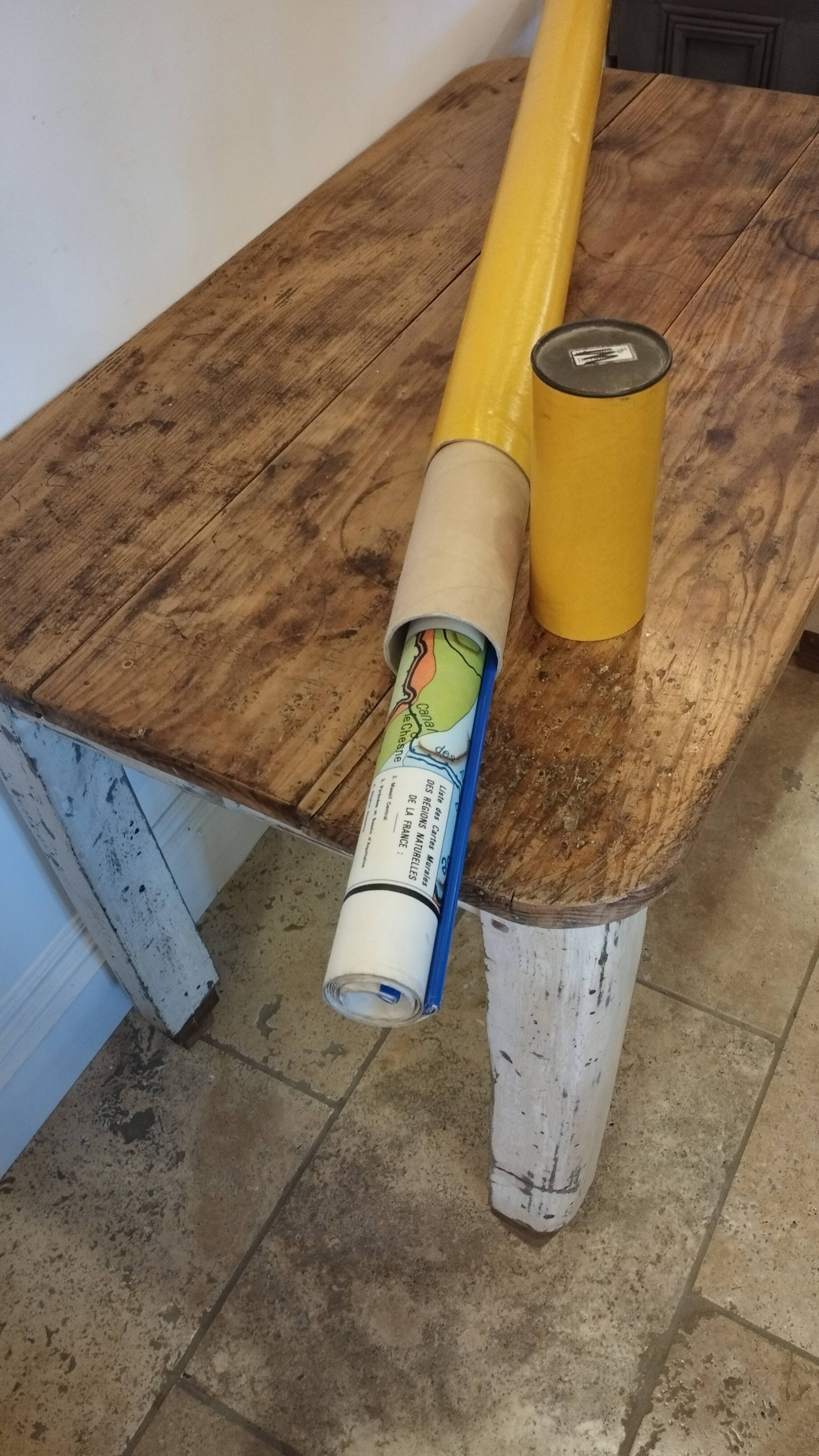 Carte scolaire 1940 "bassin parisien" 120x200 cm