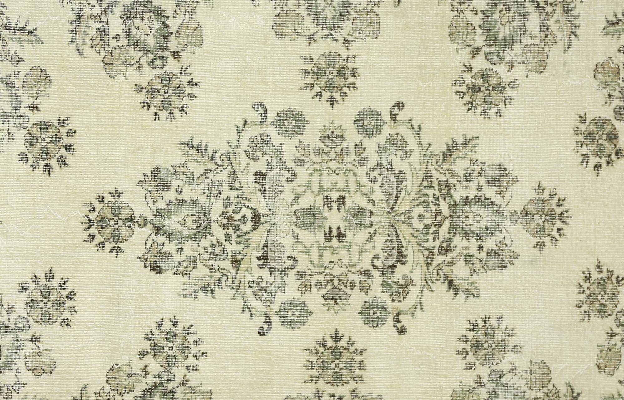 One-of-a-kind turkish handwoven vintage rug - rustic vintage charm 346x 239 cm