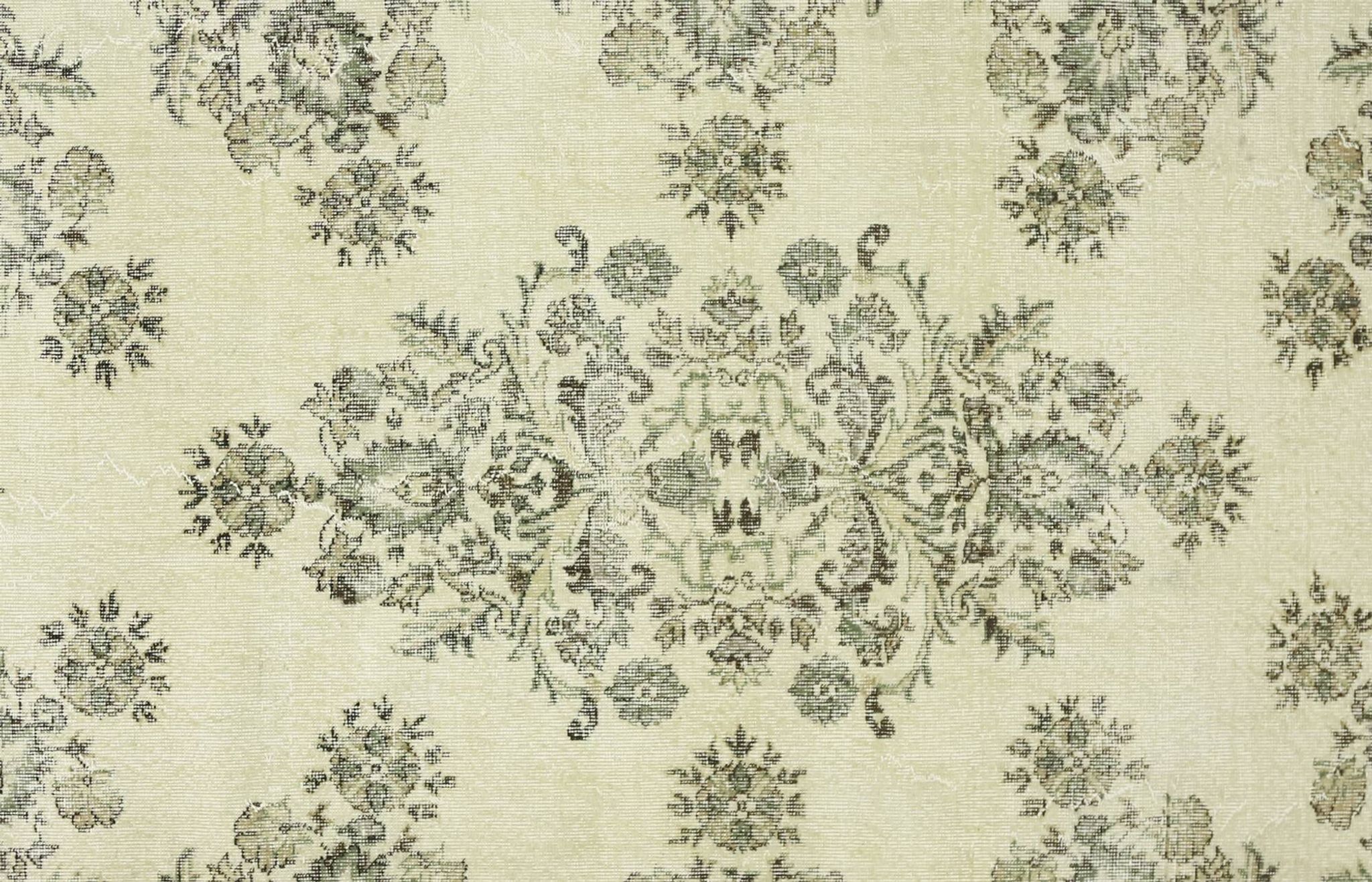 One-of-a-kind turkish handwoven vintage rug - rustic vintage charm 346x 239 cm