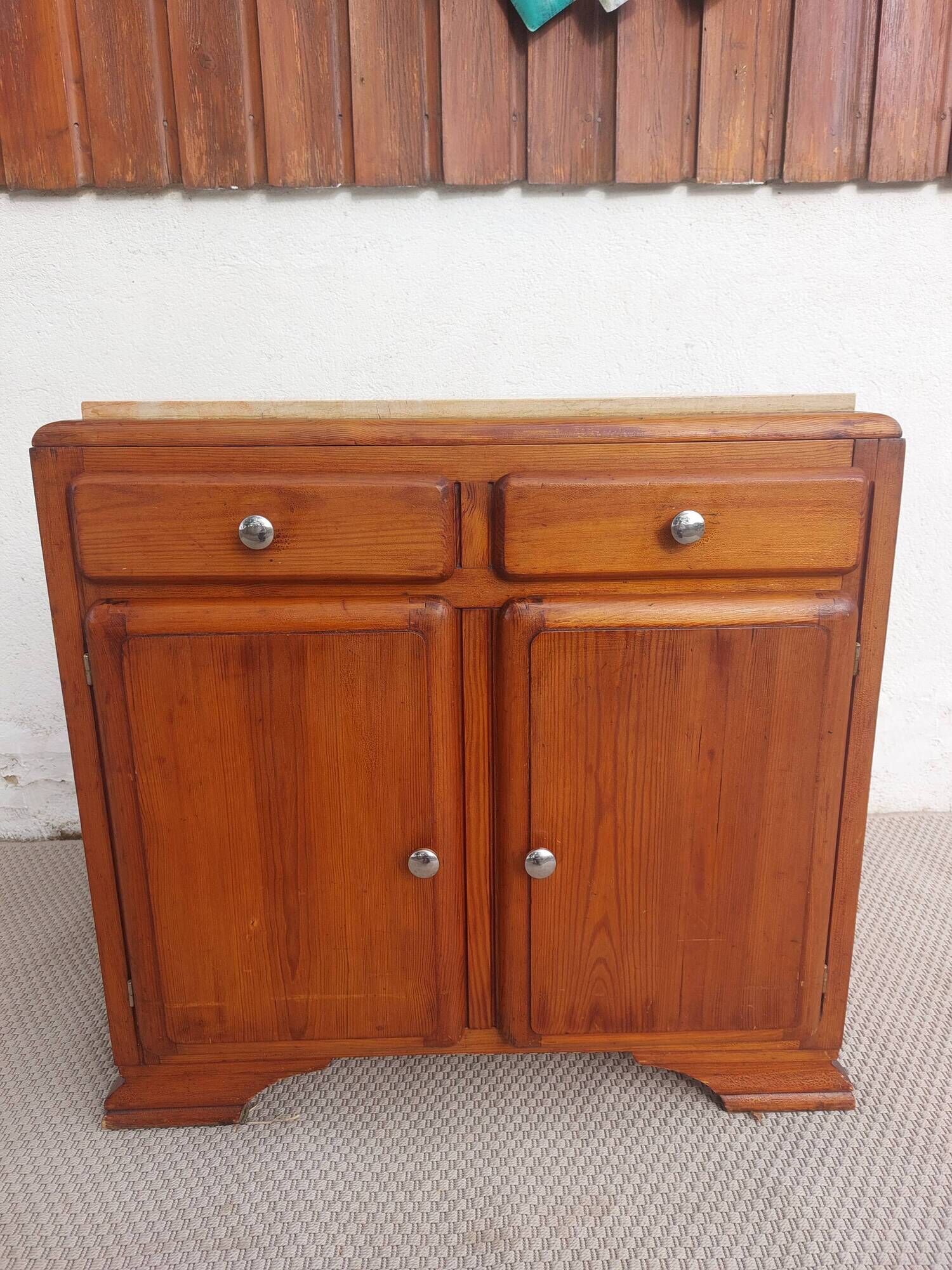 Mado buffet, marble top, vintage