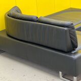 Black Leather De Sede DS-165 Sofa