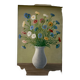 Tableau ancien bouquet de pâquerettes