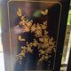 Meuble chinois laqué ancien décor oiseaux – cabinet asiatique