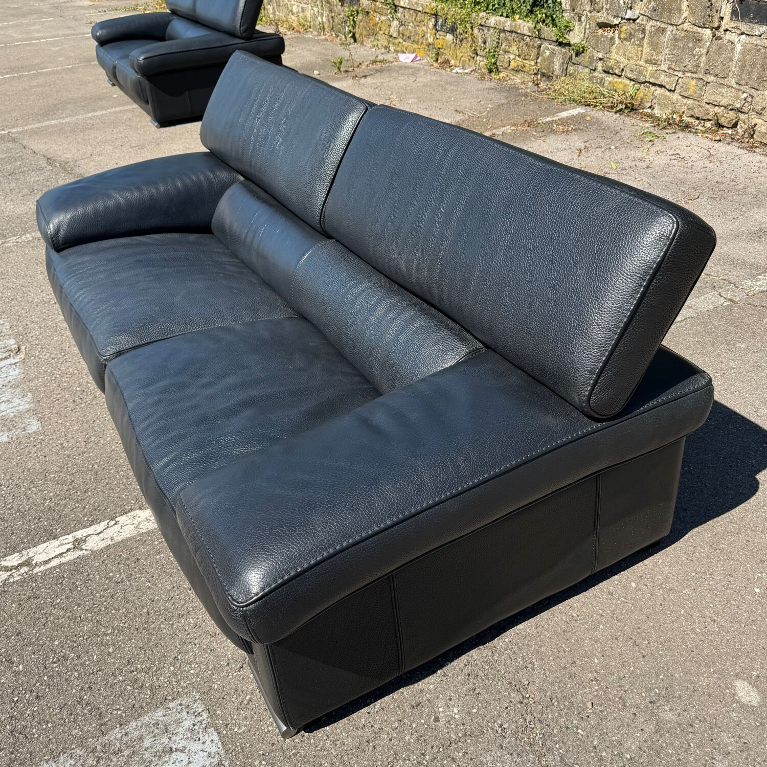 Canapé Roche Bobois cuir noir