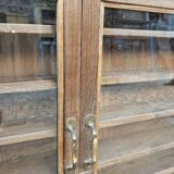 Antique Burmese teak collector's wall display case