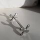Set of 6 stainless steel knife rests by Chabanne in its original box.