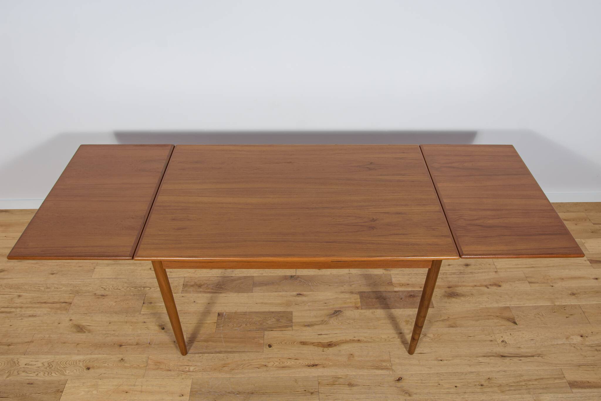 Mid Century Teak Extendable Dining Table, Denmark, 1960s