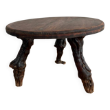 Brutalist wooden coffee table