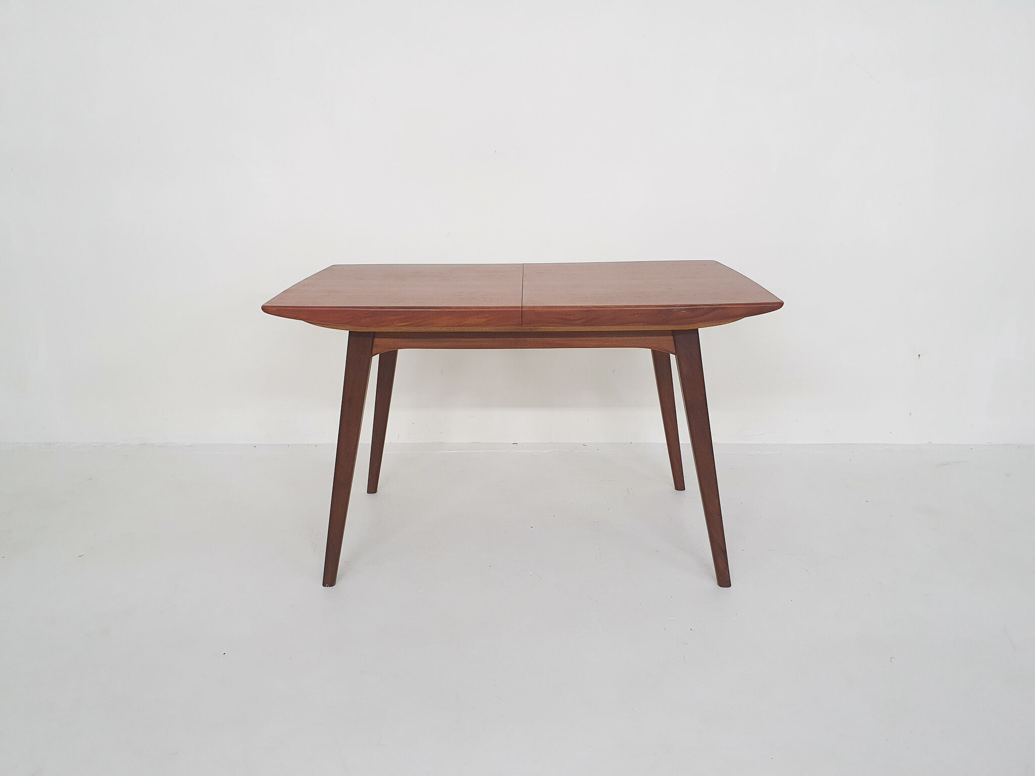Louis van Teeffelen for Webe teak extendable dining table, The Netherlands 1950's
