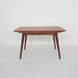 Louis van Teeffelen for Webe teak extendable dining table, The Netherlands 1950's