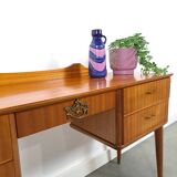 Side table met lades en messing details uit Zweden, kinder bureau