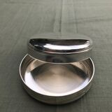 Silver metal pill box