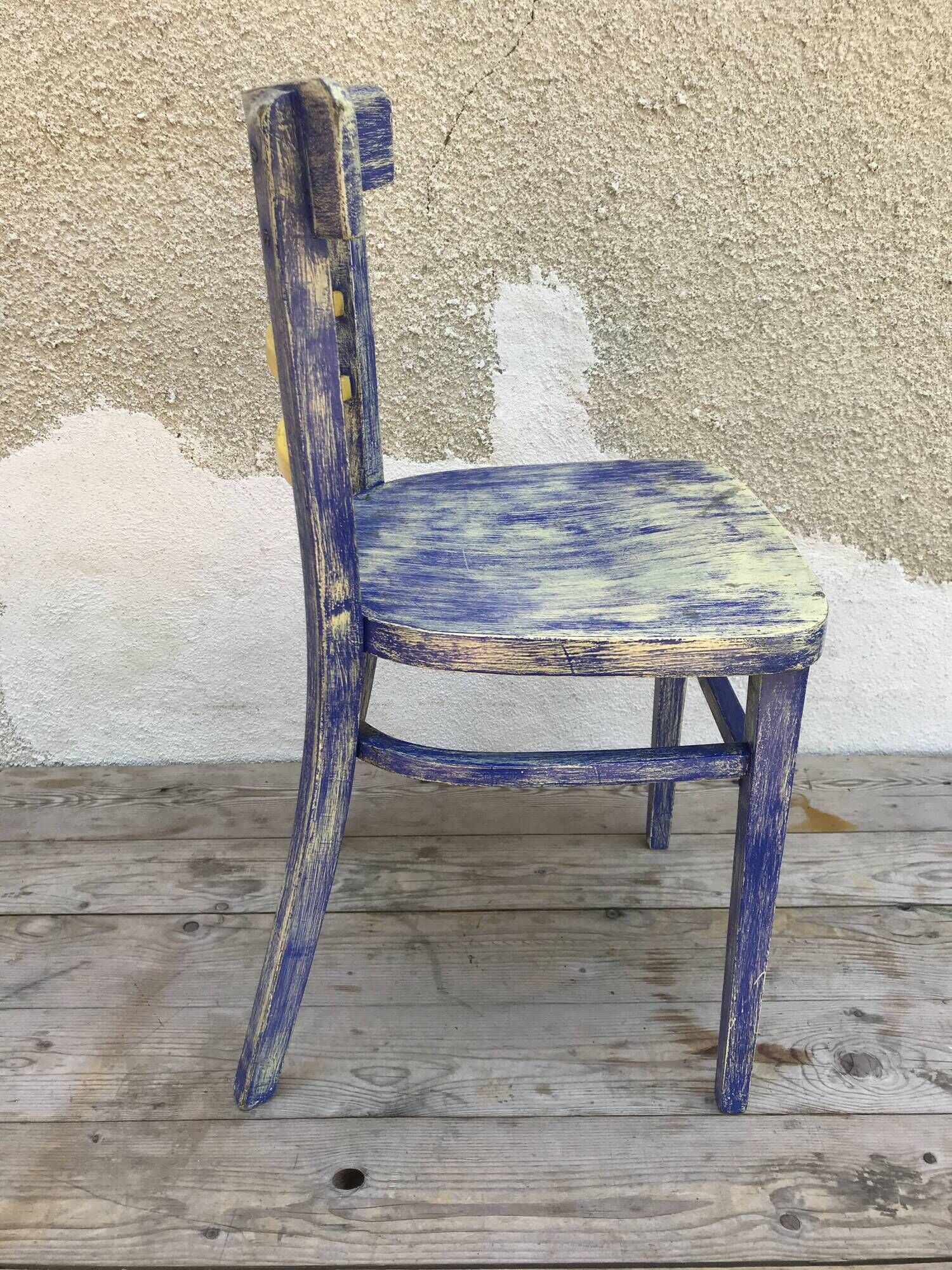 Set of 4 chairs bistro 70s vintage