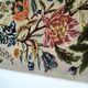 1970s wall tapestry with large multicoloured flowers
