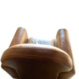 Leather club armchair