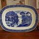 Oblong Serving Plate Dutch Royal Sphinx Maastricht Cambridge Old England 3590