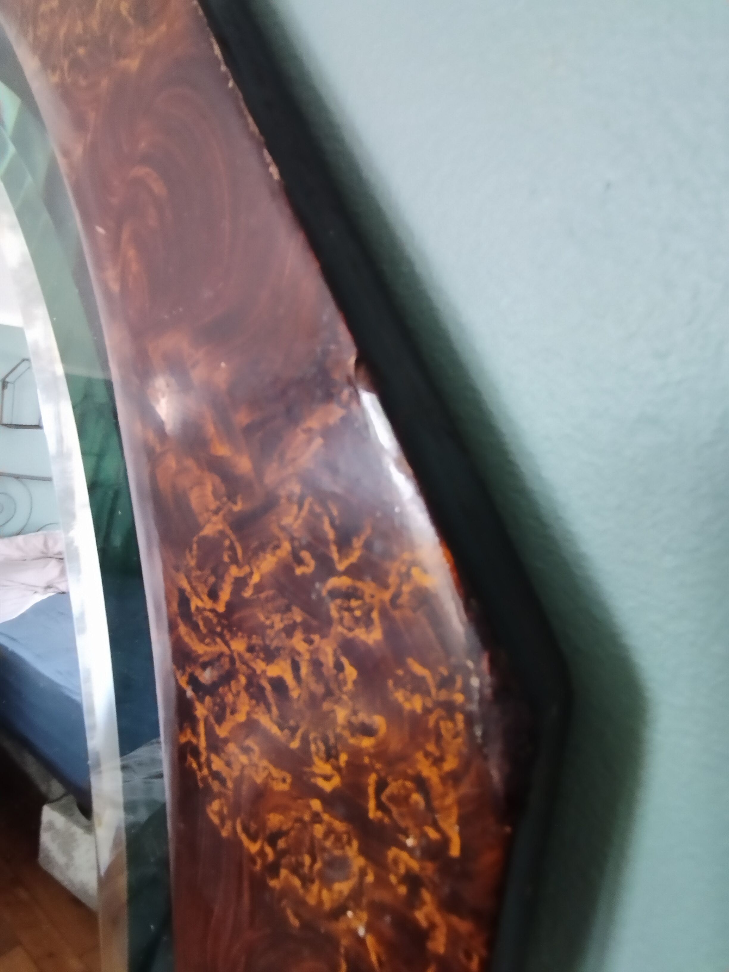 Antique mirror beveled art deco