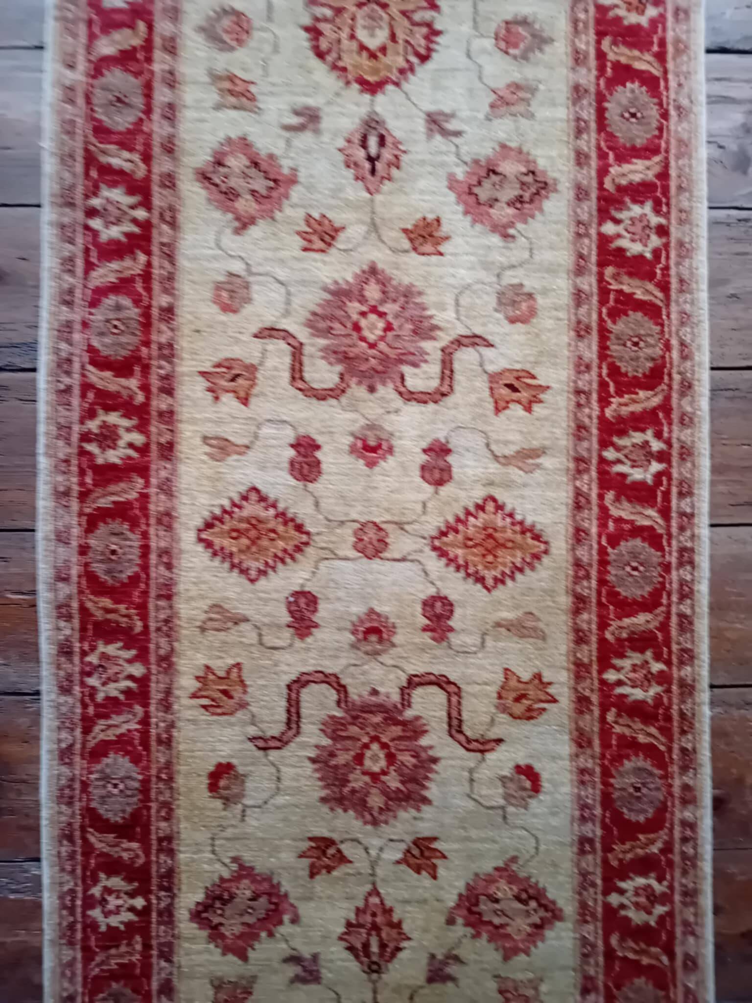 Pakistani Farahan Handmade Runner Rug 270x80cm