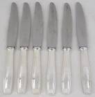 Alfénide, Christofle, Cirta, Art Deco, 6 silver-plated table knives.