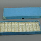 Set of 12 vintage crystal knife holders