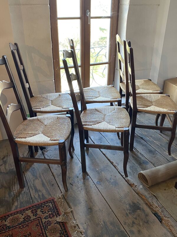 Ancienne chaise paille